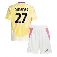 Juventus Andrea Cambiaso #27 Replica Away Minikit 2024-25 Short Sleeve (+ pants)